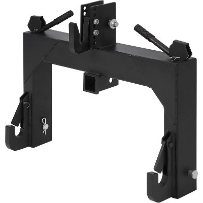 Coucheta 3 Point Quick Hitch, 3000 Lbs 3-Pt Attachments with 2" Receiver Hitch Adaptation to Category 1 & 2 Tractors with 5 Level Adjustable Bolt
