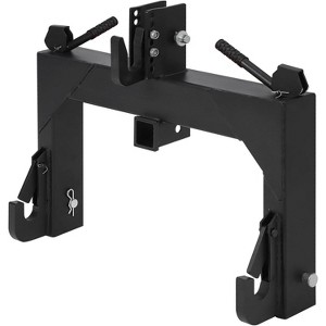 Coucheta 3 Point Quick Hitch, 3000 Lbs 3-Pt Attachments with 2" Receiver Hitch Adaptation to Category 1 & 2 Tractors with 5 Level Adjustable Bolt - 1 of 4