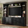 Bella Depot 97.4"W Elegant 4-Piece Wall Unit Entertainment Center with Bookshelf for TVs Up to 70 Inch - 2 of 4
