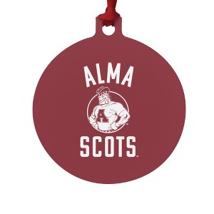 Alma College Scots Logo Aluminum Holiday Christmas Tree Ornament - 1 of 4