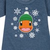 - Pokémon - Charmander Snowflakes Graphic Short Sleeve Fleece Dress - 2 of 4