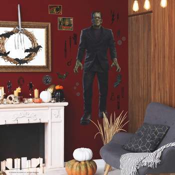 Classic Monsters Frankenstein Giant Peel & Stick Kids' Wall Decals White - RoomMates