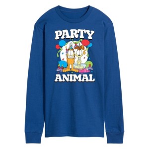 Men's - Garfield - Party Animal Long Sleeve Graphic T-Shirt - 1 of 4