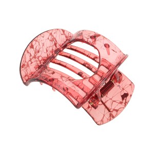 Unique Bargains Exquisite Heart-Shaped Hollow Hair Clips Hairdo Clip 1 Pc - 1 of 4