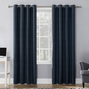 Sun Zero Blackout Duran Thermal Insulated Grommet Curtain Panel - 1 of 4