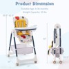 Infans Baby High Chair for Babies Toddlers w/Removable Double Tray Foldable Yellow - 2 of 4