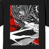 Berserk Guts Blood Crew Neck Short Sleeve Men's Black T-shirt - 4 of 4