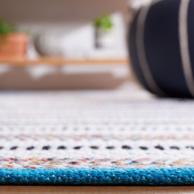 Ivory Cotton Flat Woven Handmade Rectangular Rug