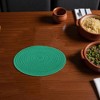 Unique Bargains Trivet Round Rope Woven Mat Cotton Non-woven Fabric 7.87"x7.87"x0.31" - 2 of 3