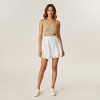 Anna-Kaci Women's Tiered Mini Skirt with Layered Ruffle Hem and Delicate Bow Accents in Soft Lightweight Fabric - 2 of 4