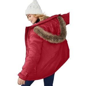 ellos Faux Fur Trim Parka - 1 of 4