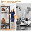 4-in-1 Hall Tree with Bench and Shoe Storage, Entryway Coat Rack with Hooks, Shelf, and Metal Frame Organizer - 4 of 4