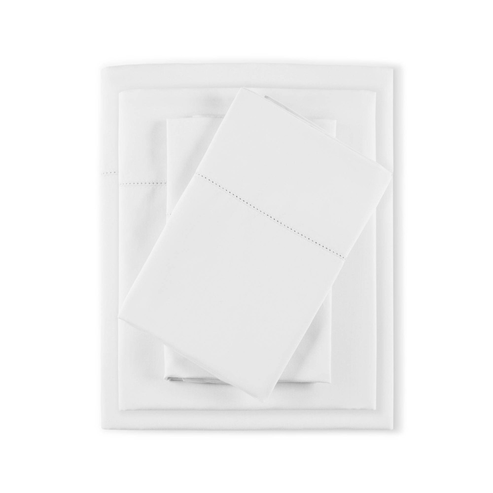 Photos - Bed Linen Queen 500 Thread Count Egyptian Cotton Deep Pocket Sheet Set White - Madis