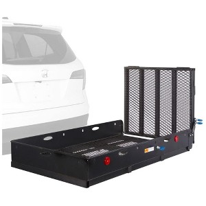 Elevate Outdoor Aluminum Tray Premium Cargo Carrier with 60-Inch Loading Ramp - 1 of 4