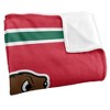 Minot State University Primary Logo Stripes Silky 50x60 Blanket, 1 Sided - 3 of 4