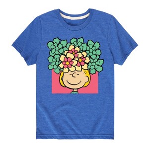 Boys' - Peanuts - Sally Flowers Short Sleeve Graphic T-Shirt - 1 of 4