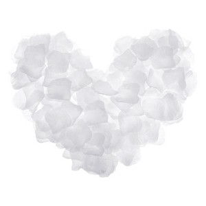 Unique Bargains Decoration Wedding Party Silk Artificial Flower Petals White 3000 Pcs - 1 of 4