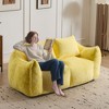 KTMBDW Bean Bag Chair for Adults, Bean Bag Sofa, Ultra Soft Love Seat Mini Sofa Couch, Faux Fur Reading Chair for Living Room Bedroom - 3 of 4