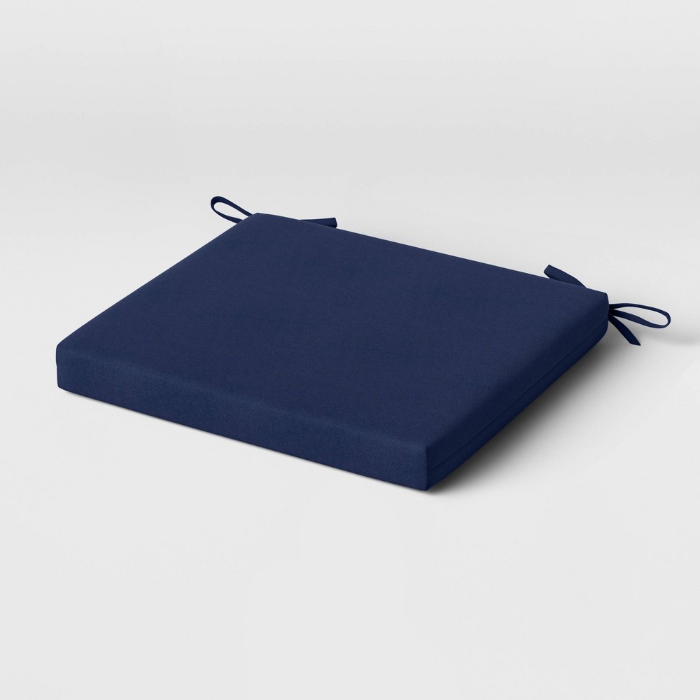 DuraSeason Fabric™ Outdoor Chair Cushion Navy - Threshold™