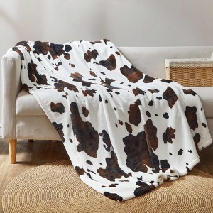 Cozy Bliss Animal Print Throw Blanket Soft Bedding Blanket - 1 of 4