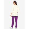 Woman Within Plus Size Floral Tee And Pant Set - 3 of 4