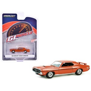 1969 Mercury Cougar Eliminator Competition Orange with Black "GreenLight Muscle" Series 28 1/64 Die Cast Model Car by Greenlight - 1 of 3