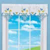Collections Etc Butterfly Daisies Embroidered Cut-Out Window Valance - 2 of 2