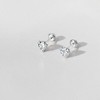 Girls' Tiny CZ Heart Screw Back 14k Gold Earrings - In Season Jewelry - 4 of 4