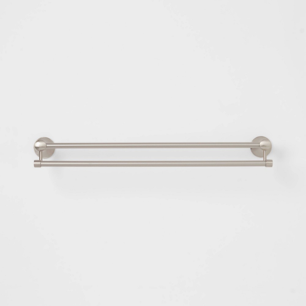 Casual Double Towel Bar Brushed Nickel - Threshold™