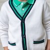 Hope & Henry Boys'  Long Sleeve Tipped Cardigan Sweater, Kids - 4 of 4