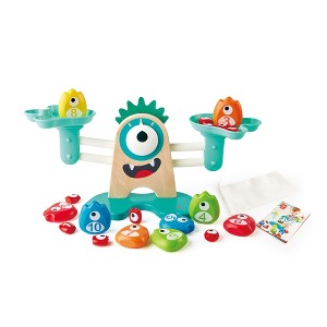 Hape Monster Math Balance Scale with Monster Family Figures Preschool & Toddler - 1 of 4