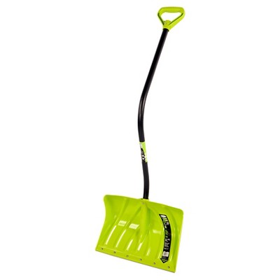 Suncast 18'' Ergonomic Combo Shovel with Wear Strip Lime