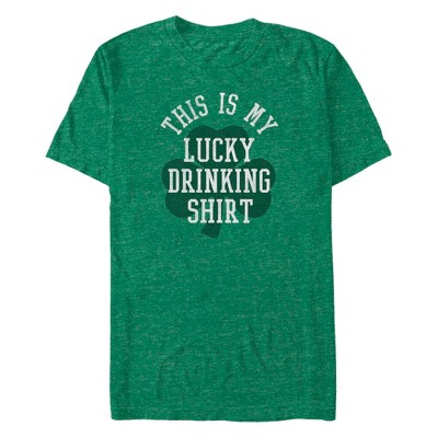 Men's Lost Gods St. Patrick's Day Lucky Drinking Shirt T-Shirt