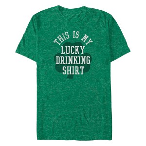 Men's Lost Gods St. Patrick's Day Lucky Drinking Shirt T-Shirt - 1 of 3
