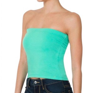Women's Tube Built-in Bra Top - ZENANA - 1 of 2