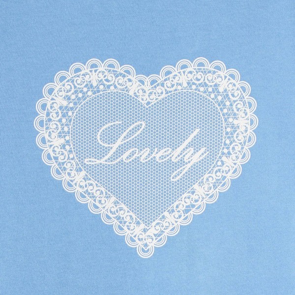 Playera de manga corta 100% algodón con estampado 'Lace Heart' para niña - Cat & Jack™ Azul 3
