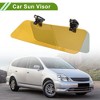 Unique Bargains Universal Car Sun Visor 2 in 1 Adjustable Protect from Glare UV Ray Stray Light ABS 13.39"x5.51" 1 Pc - 2 of 4