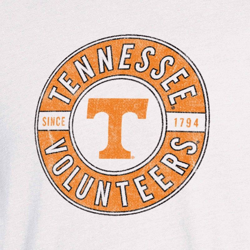 NCAA Tennessee Volunteers Men&#39;s White Biblend T-Shirt, 3 of 4