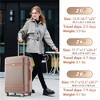 BEAFUP Set of 3  Hardshell Luggage Sets double spinner 8 wheels Suitcase with TSA Lock Lightweight 20''24''28'' , Coppery - 3 of 4