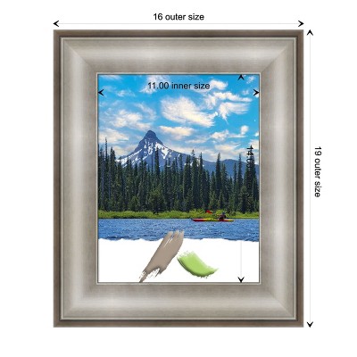Imperial Silver 11x14 Polystyrene Wall Picture Frame