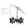 Best Choice Products 10ft Outdoor Steel Market Patio Umbrella w/ Crank, Tilt Push Button, 6 Ribs - 2 of 4
