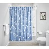 iDESIGN 72"x72" Isla Floral Fabric Bathroom Shower Curtain - 4 of 4