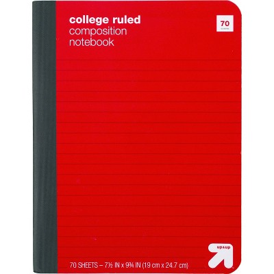 College Ruled Hard Cover Composition Notebook - up&up™