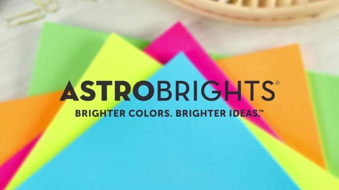 Astrobrights Colored Paper 8.5&#34; x 11&#34; 24lb 100ct Glow, 2 of 8, play video
