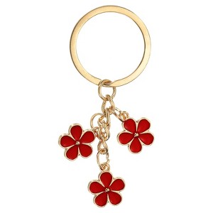 Unique Bargains Cute Flower Women Gifts Pendant Keychain for Purse Decor - 1 of 4