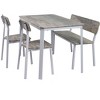 NicBex 4/5-Piece Retro Style Dining Set Dining Table & Chairs for Kitchen,Dining Room,Restaurant,Modern Dinette Set with Metal Frame - 3 of 4