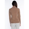 JENNIE LIU Women's 100% Pure Cashmere Long Sleeve Turtleneck Pullover Sweater - 2 of 4