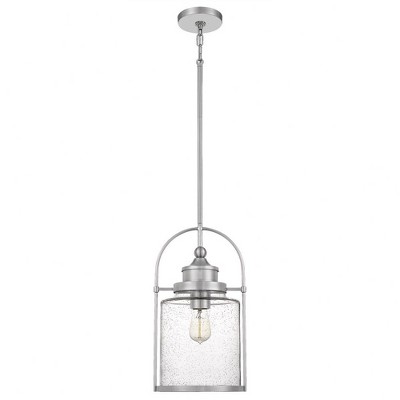 Brushed Nickel Mini Globe Pendant with Glass Shade