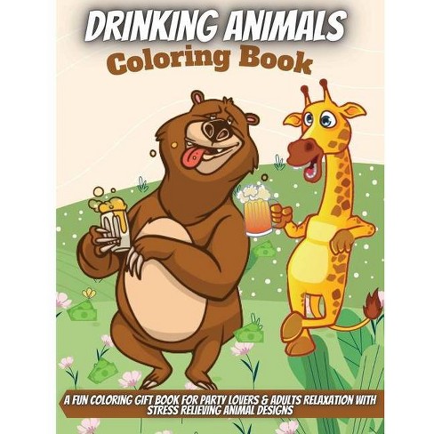 Download Drinking Animals Coloring Book By Elena Sharp Paperback Target