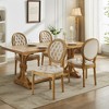 Lyngins French Elegant Dining Chairs (Set of 2), Easy-Care Armless Chair with Hand-Pulled Buckle, Solid Wood Kitchen Chairs & Living Room Chair - 2 of 4